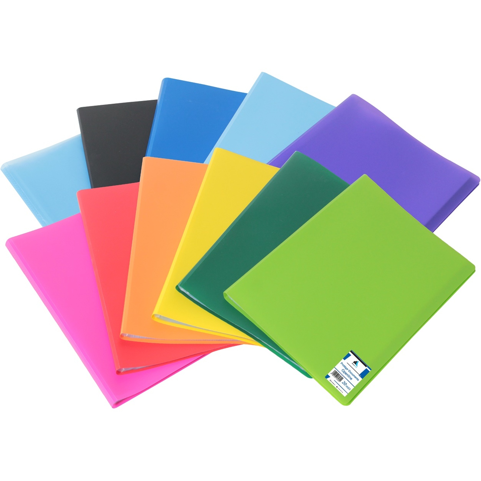 PORTEVUES POLYPRO 100 VUES COULEURS ASSORTIES K013105 Papeteries d