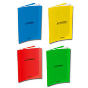 CAHIER 24X32  48P POLYPRO GRANDS CARREAUX 90G CONQUERANT