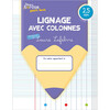 CAHIERS BORDAS POUR TOUS - LIGNAGE AVEC COLONNES 2,5MM - 2024 - CAHIE