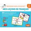 MES LECONS DE FRANCAIS CP, CE1, CE2 - 50 CARTES MENTALES POUR COMPREN