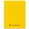 CAHIER POLYPRO JAUNE 17X22 96P GDS CARREAUX 70G