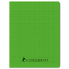 CAHIER POLYPRO VERT 17X22 96P GDS CARREAUX 70G