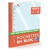 BLOC DE 60 POCHETTES PERFORÉES DÉTACHABLES QUICKIN BLOC -