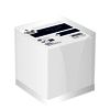 BLOC CUBE PAPIER COLORIS BLANC AVEC PLEXI