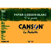 POCHETTE 12F PAPIER A DESSIN BLANC 'C' A GRAIN A4 180G