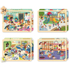 4 PUZZLES MON ECOLE INCLUSIVE 24 PIECES