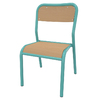 CHAISE 401 TAILLE 6 COLORIS HETRE/VERT D'EAU