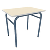 TABLE AXIS 1 PERSONNE 50*70 T5 BLEU D'ALUMINE - PLATEAU SERINGA - CHA