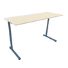 TABLE S2 2 PERSONNES 50*1300 T5 BLEU D'ALUMINE - PLATEAU SERINGA - CH