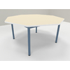 TABLE MATERNELLE OCTOGONALE 1300 T3 JAUNE GENET - PLATEAU SERINGA - C
