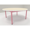 TABLE MATERNELLE RONDE 1200 T3 JAUNE GENET - PLATEAU SERINGA - CHANT