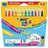 FEUTRES KID COULEUR BABY POINTE LARGE BOULE  ETUI DE 12 ASSORTIS