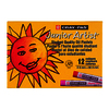 CRAY-PAS JUNIOR ARTIST 1 LOT DE 12 PASTELS A L'HUILE COLORIS ASSORTIS