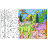 LES DINOSAURES - COLORIAGE GÉANT 0,3PETITS CARREAUXM
