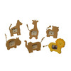 LOT 6 CADRES MINI ANIMAUX MÉDIUM