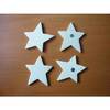 ETOILE BOIS NATUREL MAGNET A DÉCORER LOT DE 4