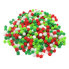 1000 MINI POMPONS NOËL 10MM 4 COLORIS ASSORTIS