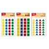 GOMMETTES MOSAIQUES 3 FORMES ASSORTIES lot de 3 pochettes
