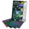 FILM HOLOGRAPHIQUE ADHESIF 23X33CM ASSORTIES PAQUET 4 FEUILLES ASSORT