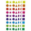 STICKERS COOKY FORMES GEOMETRIQUES MULTICOLORES SACHET 8 PLANCHES 480