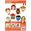 GABARITS MASQUES FAR WEST LOT DE 8 ASSORTIS