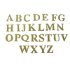 LOT DE 52 LETTRES CARTON HT 40MM (2 PLAQUES DE 26 LETTRES)