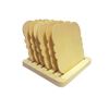 LOT 6 DESSOUS DE VERRE BOIS AVEC SUPPORT