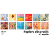 PAPIER POUR DECO AVEC VERNIS COLLE - LOT DE 96 FEUILLES - (8X12 MODÈL