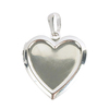 LOT DE 10 PENDENTIFS CUR ARGENT 25,6X22,8X7 MM