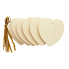 6 SUSPENSIONS CURS PLATS 6CM BOIS