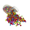 PERLES PLASTIQUE RONDELLES 9X6MM OPAQUES - BOCAL 1000 PERLES