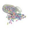 PERLES PLASTIQUE TUBES 5X13MM PASTEL - BOCAL 800 PERLES