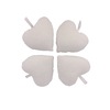 LOT DE 10 CURS AVEC ACCROCHE À CUSTOMISER - 100% COTON - 8 X 9 CM -