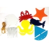LOT DE 12 CARILLONS FEUTRINE 3MM À CUSTOMISER - 6 MODÈLES - 10/15 CM