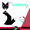 SACHET DE 6 TANGRAM GÉANTS À DÉCORER GAMME BLANCHE CARTON