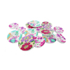 150 BOUTONS BOIS IMPRIMÉS CUR ET FLEURS