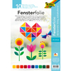 PAPIER ÉLECTROSTATIQUE TRANSPARENT POUR VITRAIL 23X33CM 10F COLORIS A