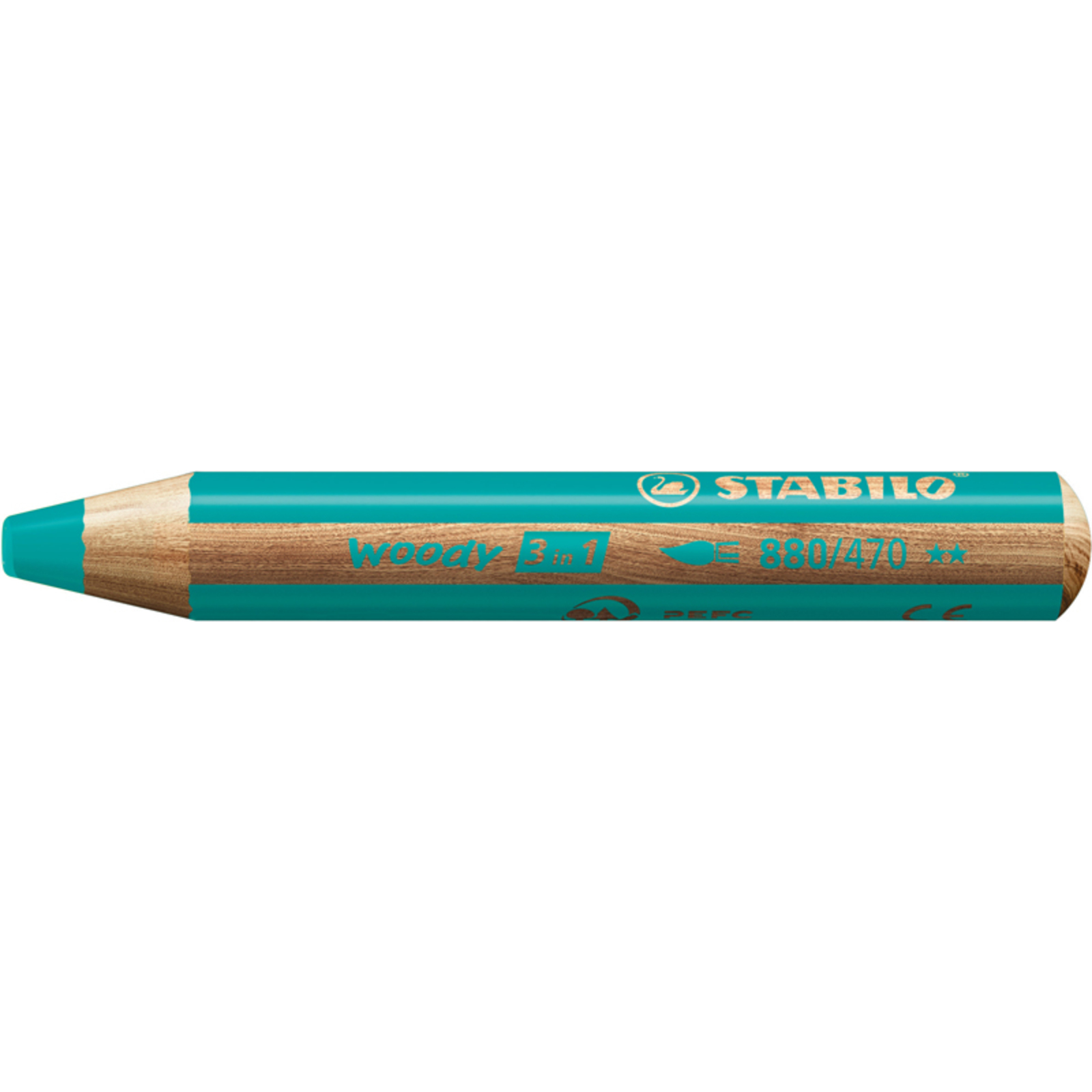 WOODY CRAYON COLORIS VERT CLAIR K754740 - Papeteries d'Arvor