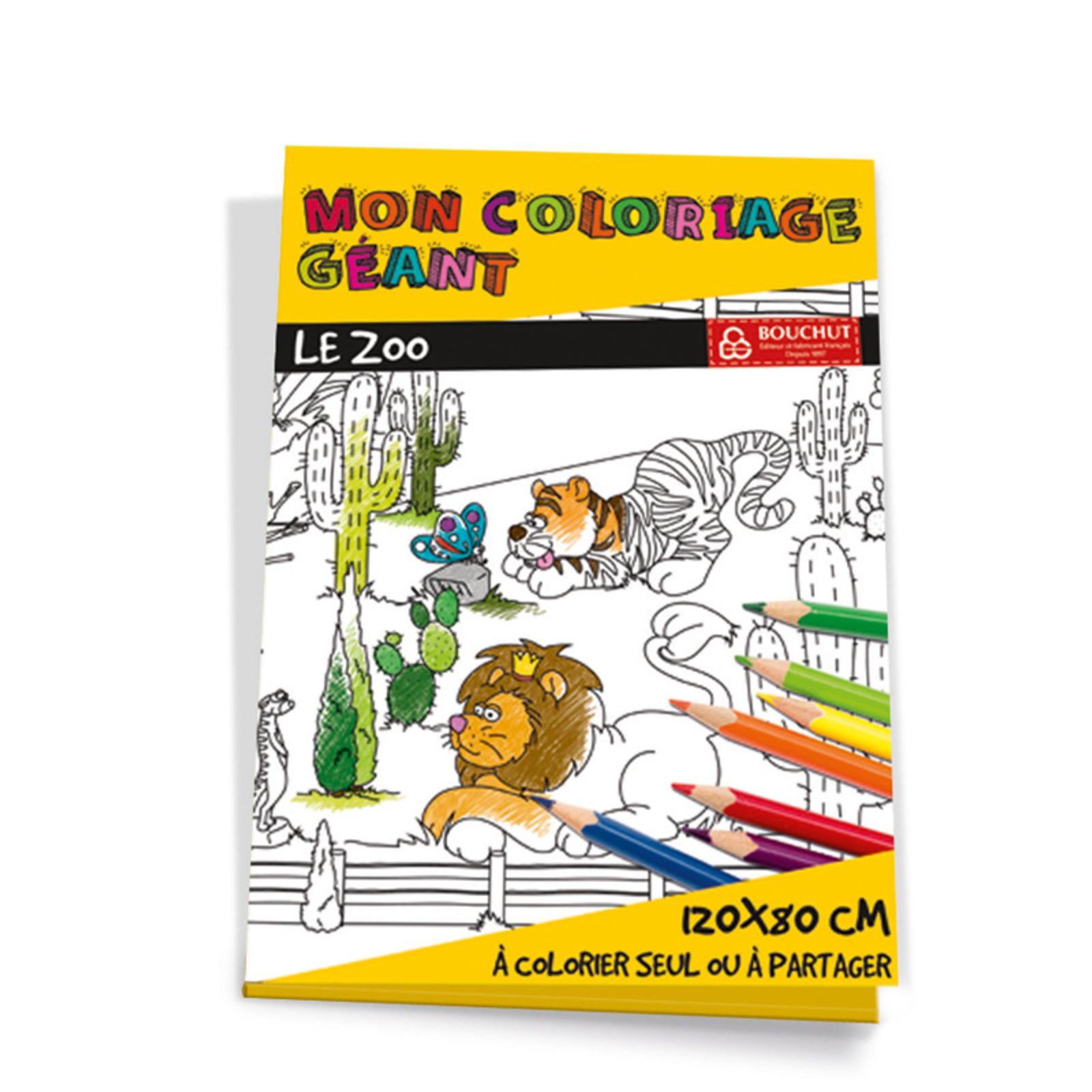 Pochette de 12 feutres à coloriage ZOO