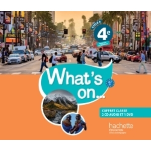 WHAT'S ON... ANGLAIS CYCLE 4 / 4E - COFFRET CD/DVD CLASSE - ED. 2017
