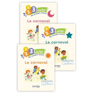 1, 2, 3, LUNE ! - MES PREMIERES LECTURES - LE CARNAVAL (PACK 1 ALBUM