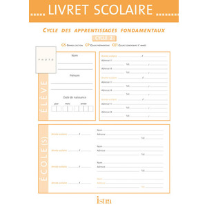 LIVRET SCOLAIRE ISTRA CYCLE 2 - EDITION 2009