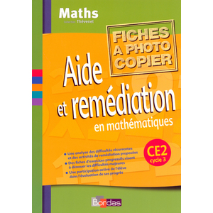 THEVENET AIDE ET REMEDIATION EN MATHEMATIQUES CE2 2006 FICHES A PHOTO