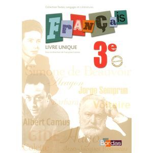 TEXTES, LANGAGES ET LITTERATURES LIVRE UNIQUE DE FRANCAIS 3E 2008 MAN