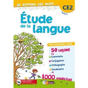 AU RYTHME DES MOTS CE2 2010 MANUEL DE L'ELEVE