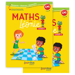 LES MATHS AVEC LEONIE CM1 2022 CAHIERS DE L'ELEVE N 1 ET N 2 SOUS FIL