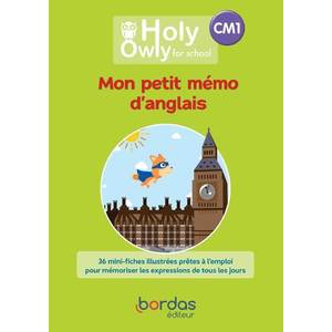 HOLY OWLY - ANGLAIS CM1 - 2022 - MON PETIT MEMO D'ANGLAIS