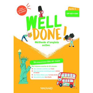 WELL DONE! ANGLAIS CYCLE 2 (2023) - GUIDE ENSEIGNANT BI-MEDIA + FICHI