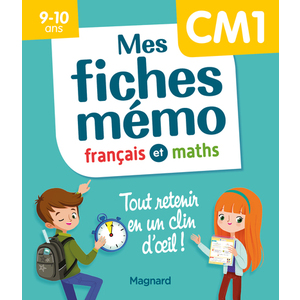 MES FICHES MEMO FRANCAIS ET MATHS CM1 - TOUT RETENIR EN UN CLIN D'OEI