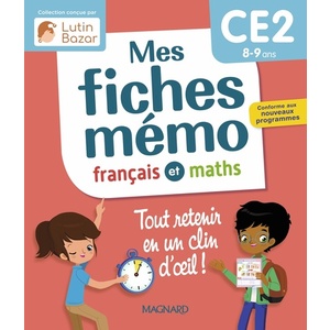 MES FICHES MEMO FRANCAIS ET MATHS CE2 - UNE COLLECTION CONCUE PAR LUT